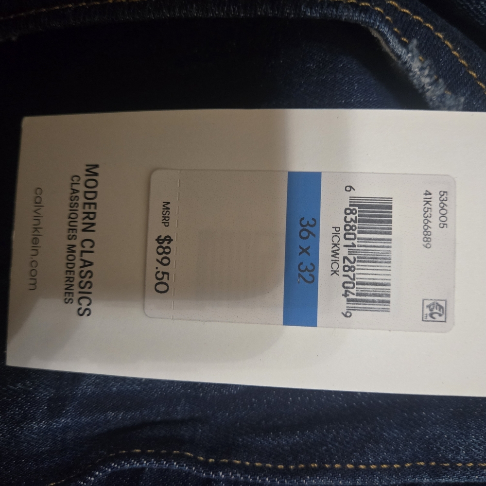 Calvin Klein Men's Dark Blue Relaxed Jeans